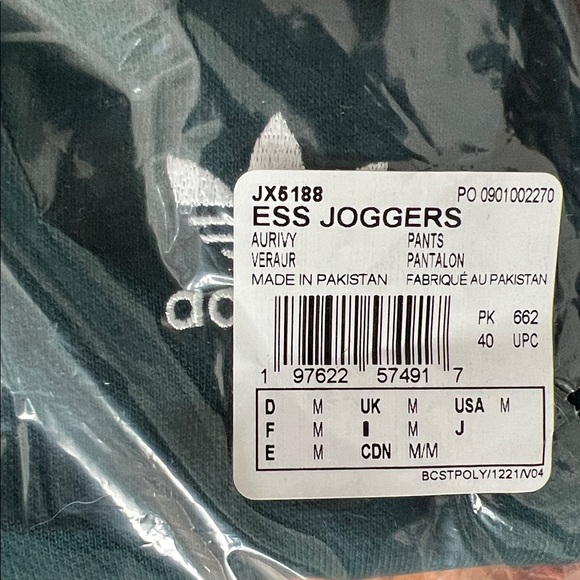 🏃‍♀️🏃‍♀️ NWT Adidas Essentials Fleece Loose Joggers in Aurora Ivy – Size Medium - Picture 10 of 11